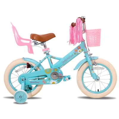 Joykie Pink White Children Bike 12/14/16 инча Момичета деца мотор за 3 до 8 годишно момиче със стабилизатори
